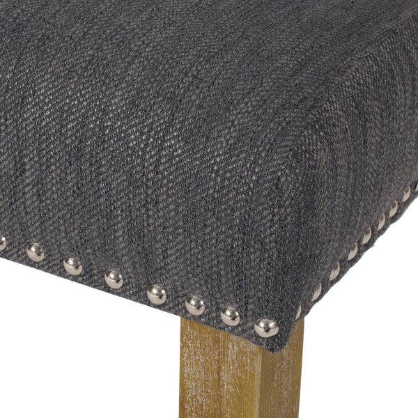 Gdf Studio Frances Contemporary Fabric Tufted Dining Chairs With Nailhead Trim Set Of 4