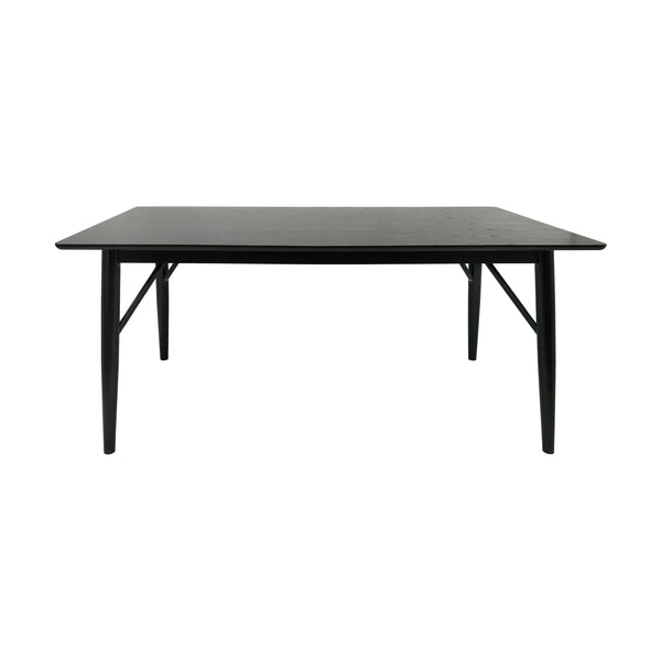 Gdf Studio Freesia Contemporary Wooden Rectangular Dining Table Black