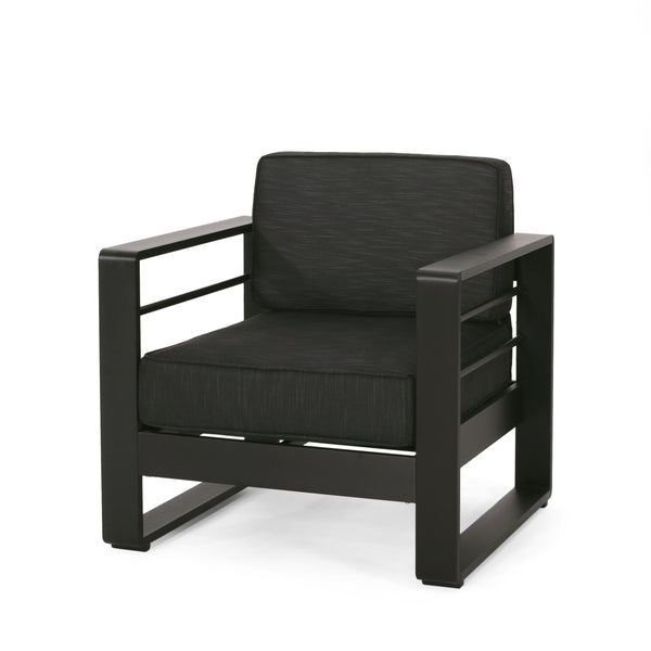 gdf studio Gadd Outdoor Aluminum Club Chair with Cushions