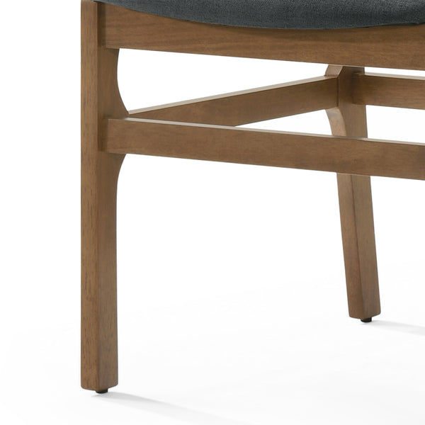 Gdf Studio Galtin Contemporary Fabric Upholstered Wood Dining Chairs Set Of 2