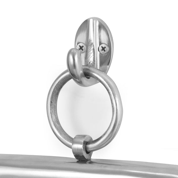 Gdf Studio Gareth Modern Handcrafted Rectangular Aluminum Wall Mirror Silver