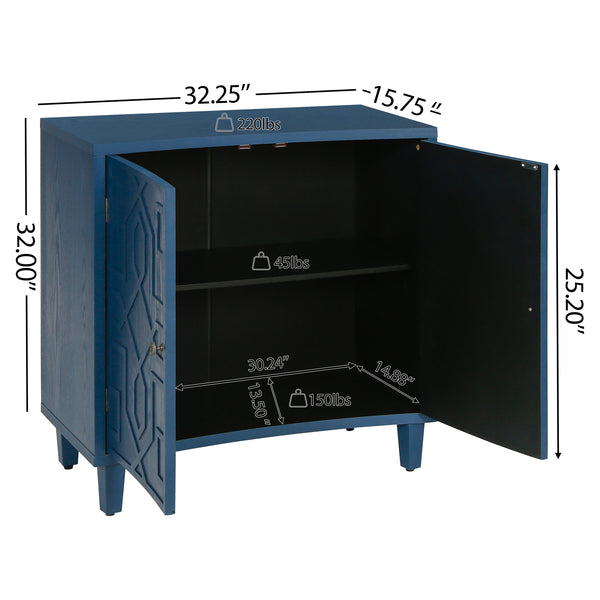 Gdf Studio Garssa Storage Accent Cabinet With 2-Door