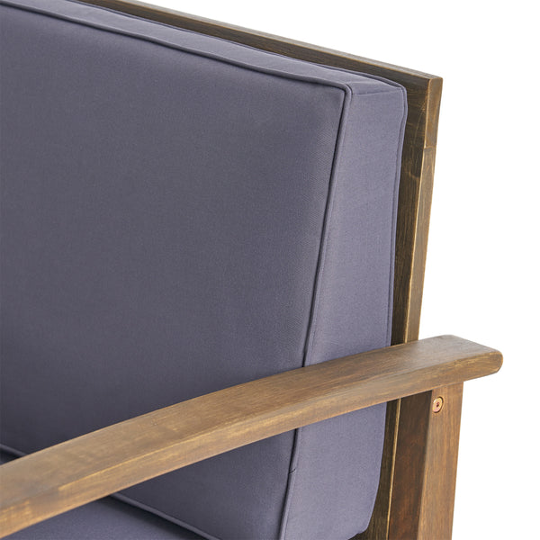 Gdf Studio Abena Outdoor Acacia Wood Club Chair