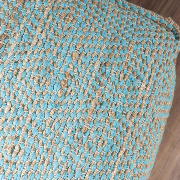 Gdf Studio Ada Hand-Crafted Boho Fabric Cube Pouf