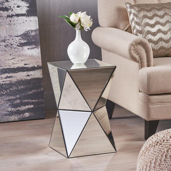 Gdf Studio Aedon Mirrored Side Table