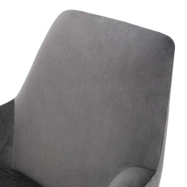 Gdf Studio Aegis Modern Velvet Swivel Armchair