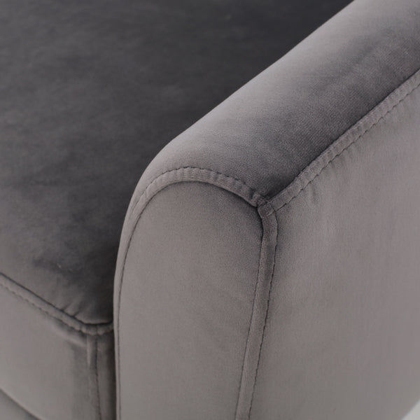 Gdf Studio Aegis Modern Velvet Swivel Armchair