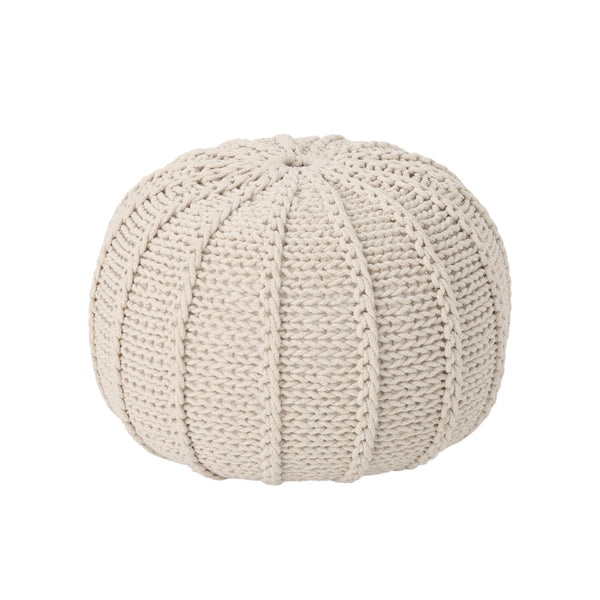 gdf studio Agatha Knitted Cotton Pouf