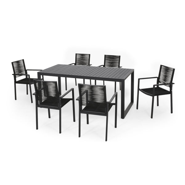 gdf studio Aicha 6 Seater Aluminum Dining Set