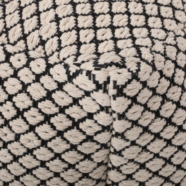 Gdf Studio Aile Boho Fabric Cube Pouf