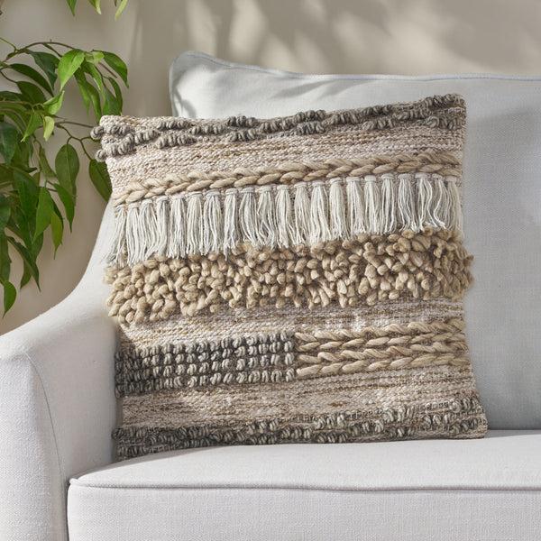gdf studio Aldric Hand-Loomed Boho Throw Pillow