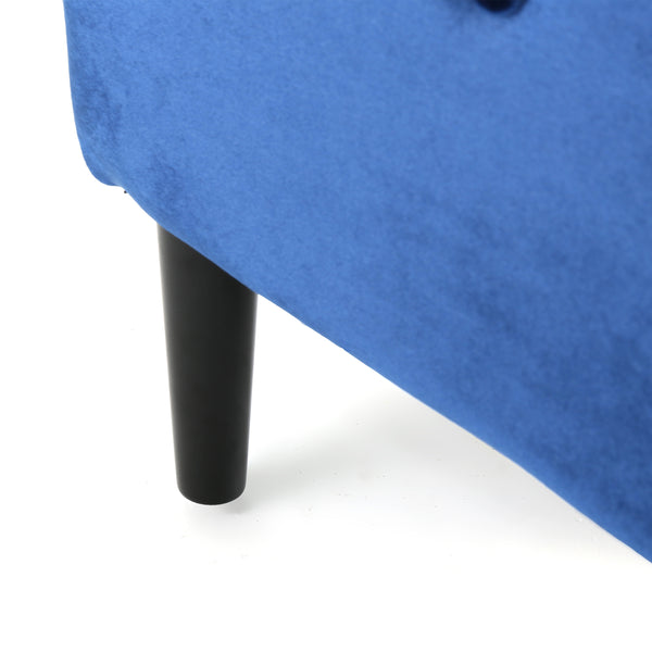 Gdf Studio Aleena Tufted New Velvet Ottoman