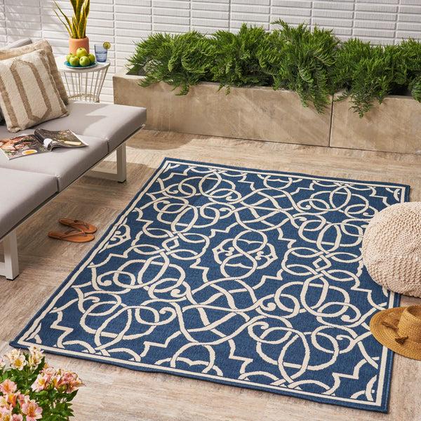 Gdf Studio Alfonso Outdoor Geometric Area Rug