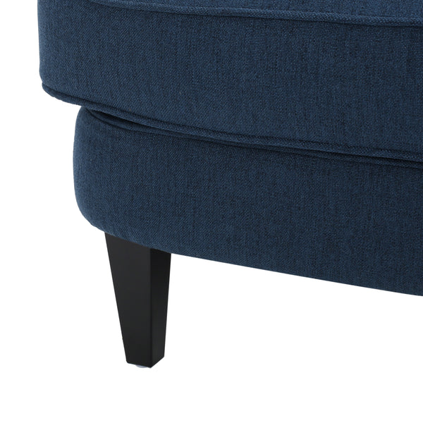 Gdf Studio Alfred Button Tufted Fabric Club Chair