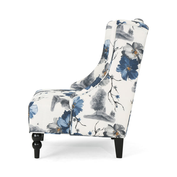 Gdf Studio Alonso Wingback Fabric Club Chair