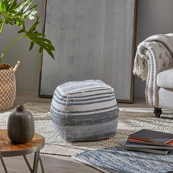 Gdf Studio Althea Boho Cube Pouf