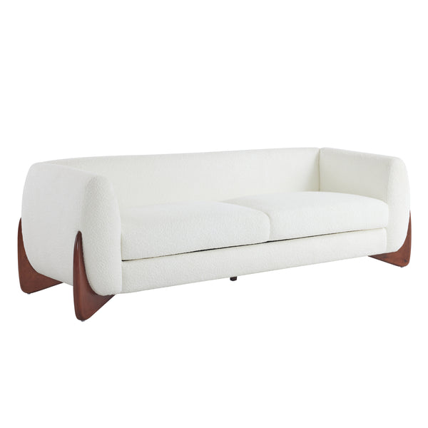 Gdf Studio Amberlyner 82Inches Boucle Sherpa Sofa