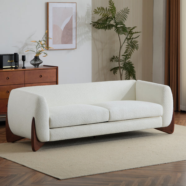 Gdf Studio Amberlyner 82Inches Boucle Sherpa Sofa