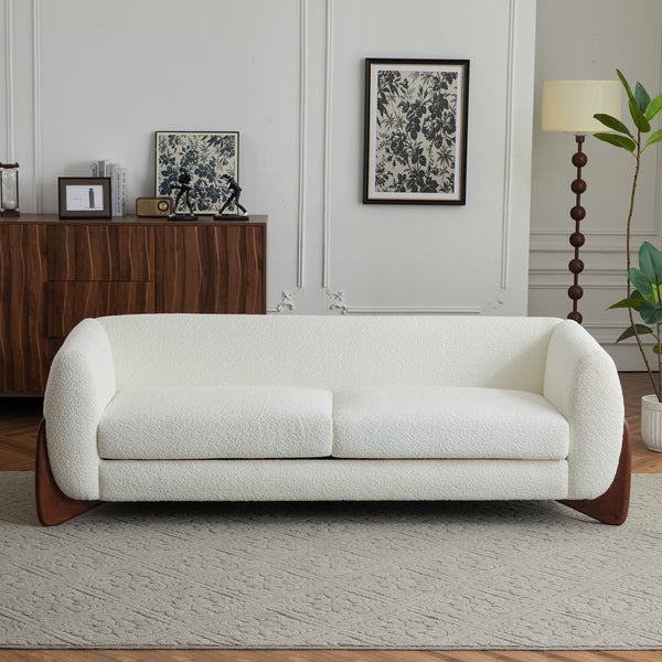 Gdf Studio Amberlyner 82Inches Boucle Sherpa Sofa