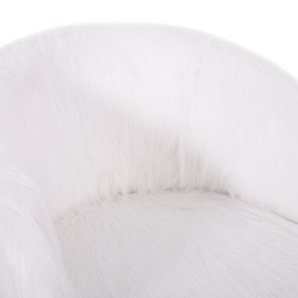 Gdf Studio Amiaya Modern Glam Swivel Office Chair