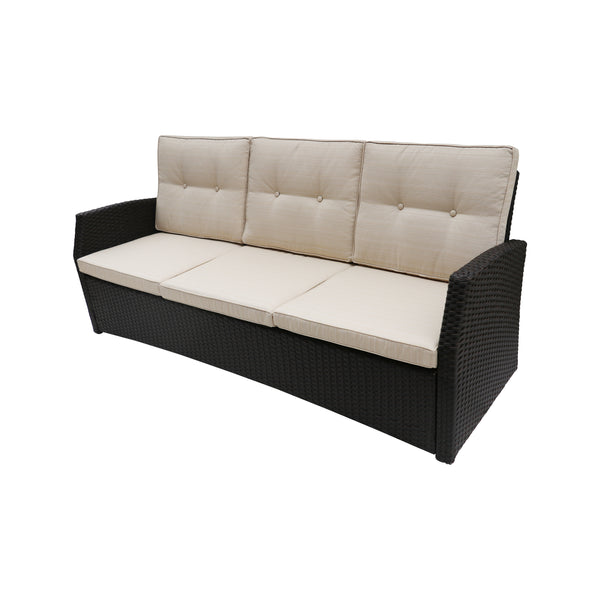 gdf studio Amigo Outdoor 3 Seater Wicker Sofa