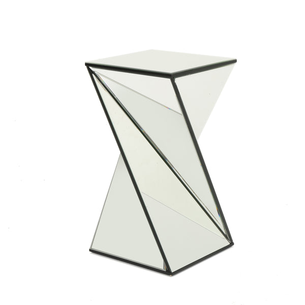 gdf studio Amler Geometrical Mirrored Side Table