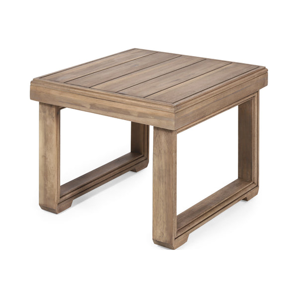 Gdf Studio Andrae Outdoor Acacia Wood Side Table