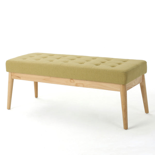 Gdf Studio Anglo Modern Mid-Century Fabric Bench