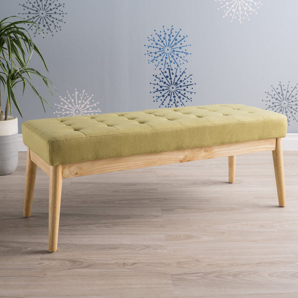 Gdf Studio Anglo Modern Mid-Century Fabric Bench