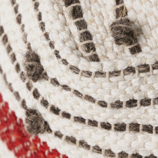 Gdf Studio Aren Boho Wool And Cotton Ottoman Pouf