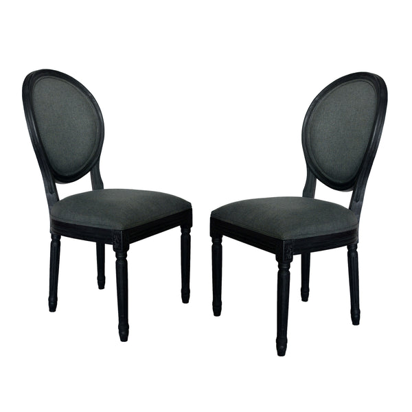 gdf studio Babbs Traditional Fabric Dining Chairs