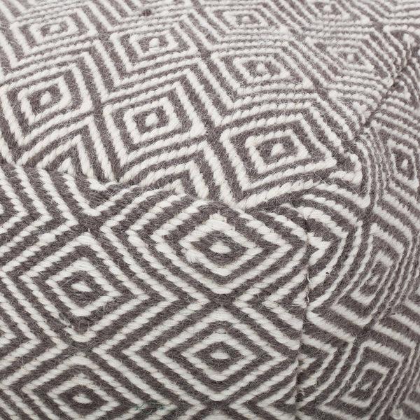 Gdf Studio Banu Hand Loomed Boho Fabric Cube Pouf