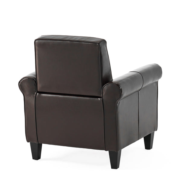 Gdf Studio Barzini Brown Leather Club Chair