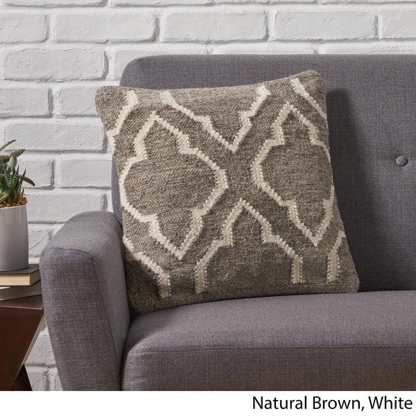 Gdf Studio Basma Boho Wool Throw Pillow