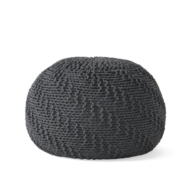 gdf studio Beryl Knitted Cotton Pouf