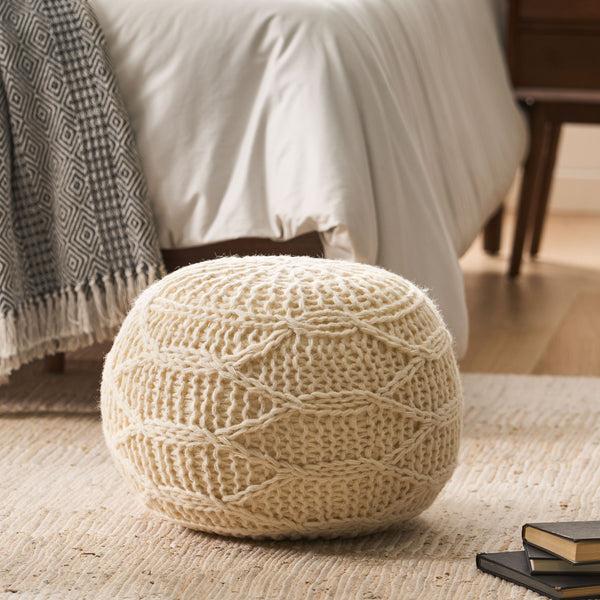 gdf studio Biljon Handmade Boho Fabric Pouf