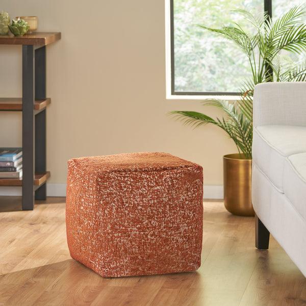 Gdf Studio Binger Handcrafted Boho Cube Pouf