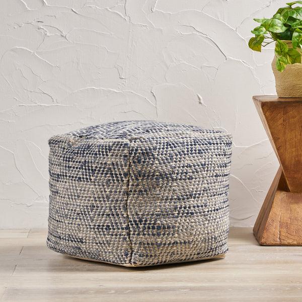 Gdf Studio Bixby Handcrafted Boho Fabric Pouf