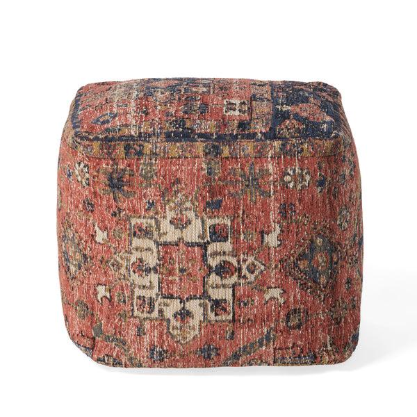 Gdf Studio Bonsallo Contemporary Fabric Cube Pouf