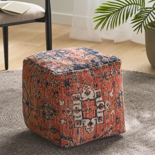 gdf studio Bonsallo Contemporary Fabric Cube Pouf