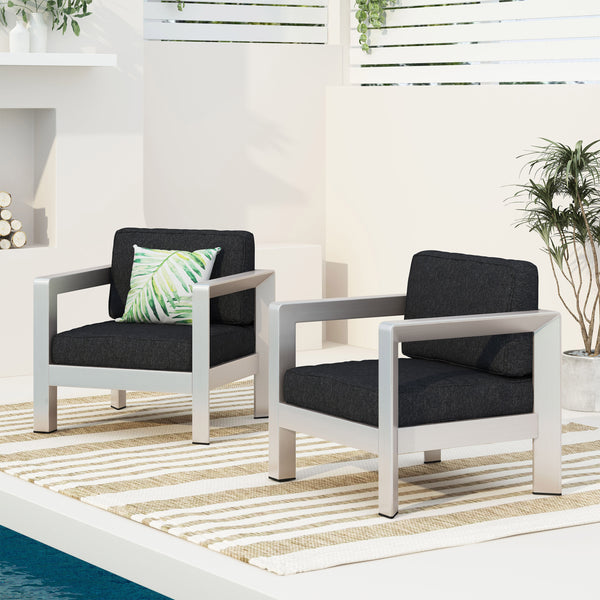 Gdf Studio Booth Outdoor Aluminum Club Chairs