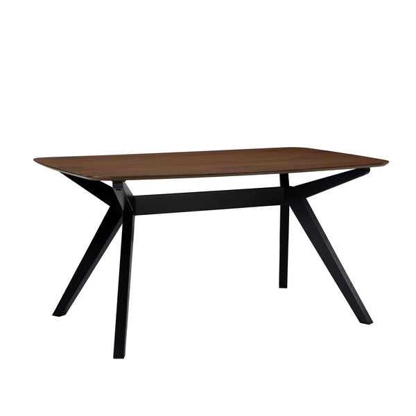 Gdf Studio Borean Modern Walnut Wood Dining Table