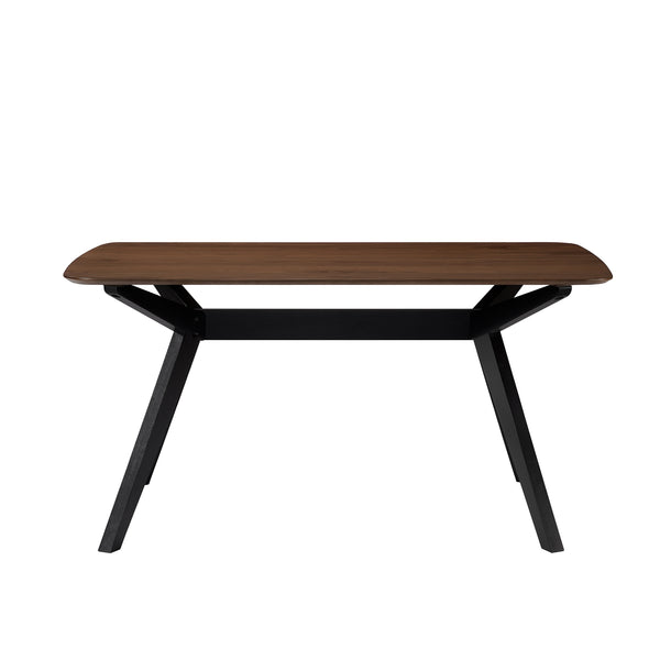 Gdf Studio Borean Modern Walnut Wood Dining Table