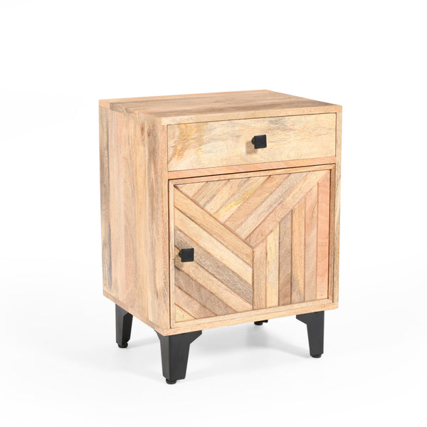 gdf studio Boudo Artistic Solid Wood Nightstand