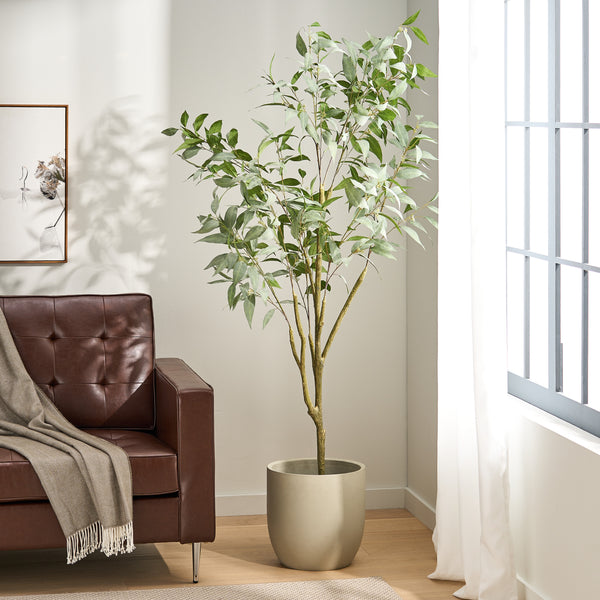 Gdf Studio Bowrun Artificial Eucalyptus Leaf Tree