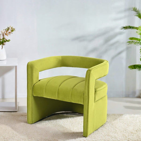 Gdf Studio Brazal Modern Velvet Accent Club Chair