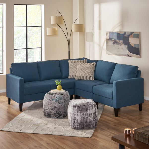 Gdf Studio Bridger Fabric Sectional Couch