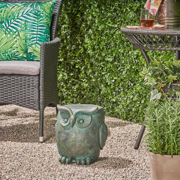 Gdf Studio Brock Owl Garden Stool