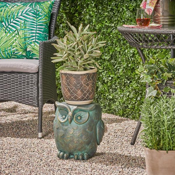 gdf studio Brock Owl Garden Stool