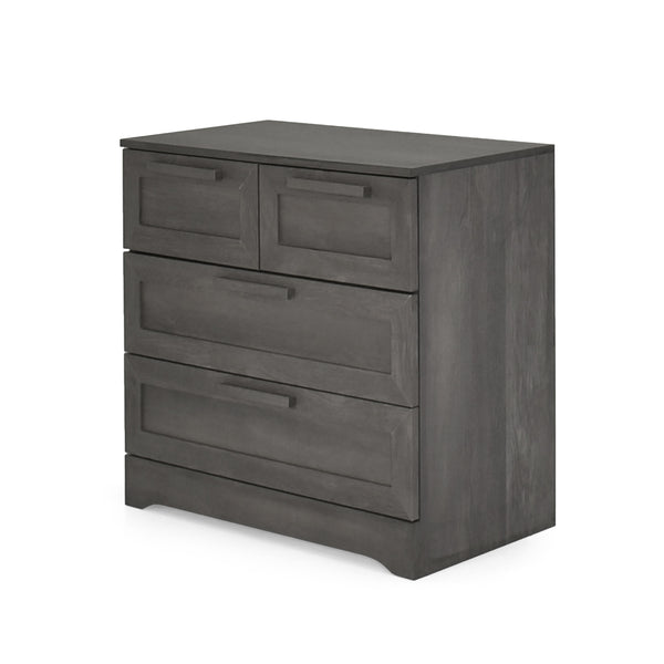 Gdf Studio Broxon Rustic Wide 4 Drawer Dresser